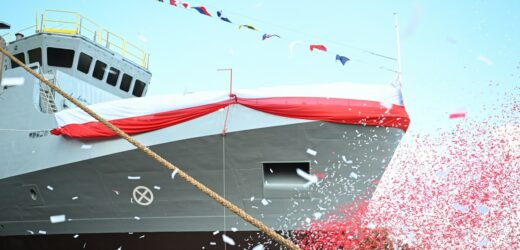 ORP Jaskółka zwodowany w Gdańsku. To niszczyciel min