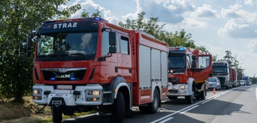 Pożar stolarni w Gnieźnie