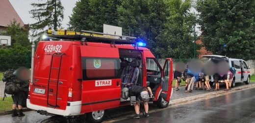 Ewakuacja obozu harcerskiego w Zachodniopomorskiem