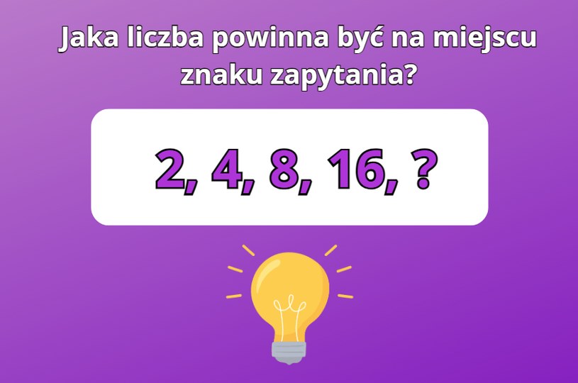 Test na inteligencję: Jaka liczba kryje się za znakiem zapytania?