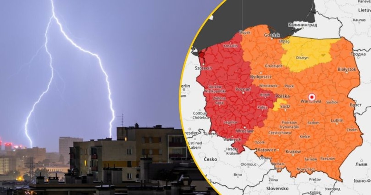 Najwyższe alerty pogodowe dla połowy Polski. Sprawdź, gdzie będzie najbardziej niebezpieczne