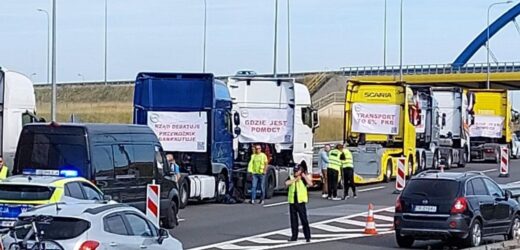 Protest przewoźników drogowych na S3 zakończony