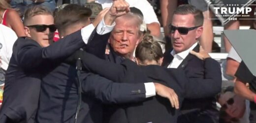 Podniesiona pięść tuż po zamachu może stać się symbolem kampanii Trumpa