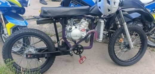Gniezno: Ucieczka przed policją na motocyklu-samoróbce