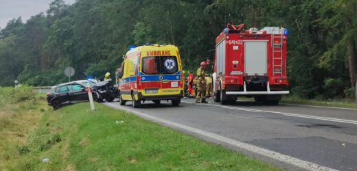 Wypadek na DK32 w Żodyniu. 1 osoba nie żyje, 4 są ranne