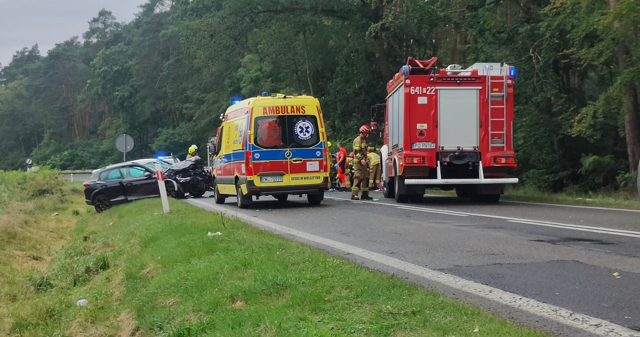 Wypadek na DK32 w Żodyniu. 1 osoba nie żyje, 4 są ranne