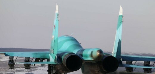 Rosyjski samolot bombowy Su-34 rozbił się podczas lotu szkoleniowego