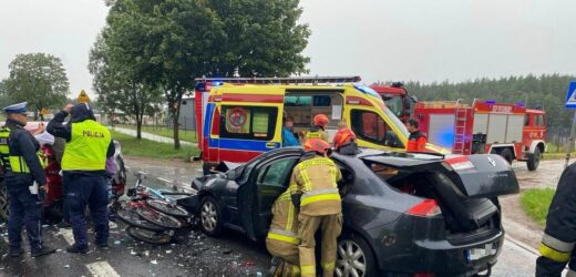Pomorskie: Wypadek czterech aut. 4 osoby ranne, w tym dziecko