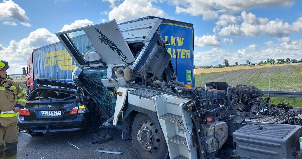 Problemy z przejazdem na autostradzie A1