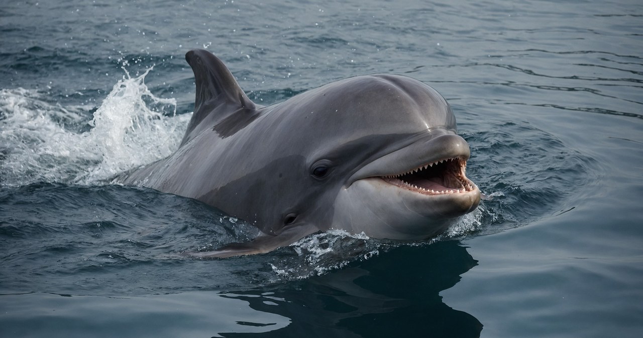 Zabłąkany delfin pływa po Tamizie w Londynie [FILM]