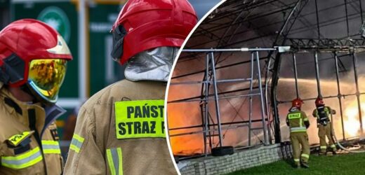 W Świebodzicach spłonął hangar z samolotami. Ogromne straty