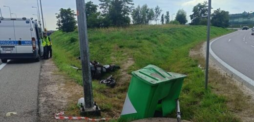 Motocyklista zginął na zjeździe z obwodnicy Trójmiasta