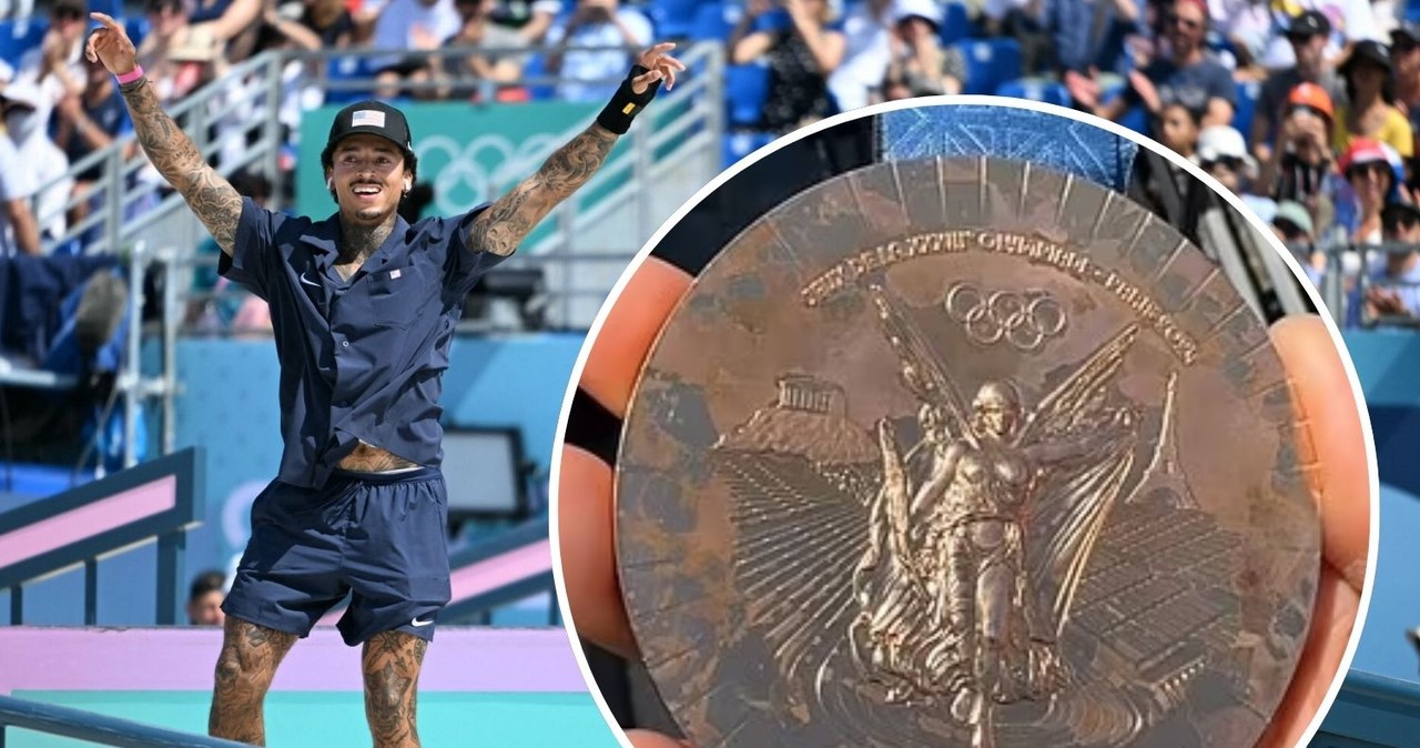 Medal z Wieży Eiffla traci kolor? Szokujące zdjęcia Nyjaha Hustona