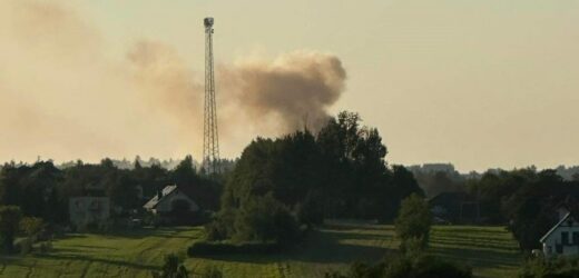 Płonie wysypisko śmieci w Choczni