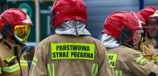 Pożar w Tychach na terenie firmy utylizującej części samochodowe
