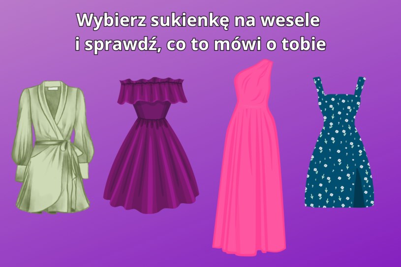 Psychotest: Wybierz sukienkę na wesele i sprawdź, jakie masz relacje z ludźmi