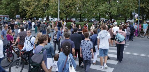 Protest po tragedii na ul. Woronicza. „Nie czujemy się bezpiecznie”