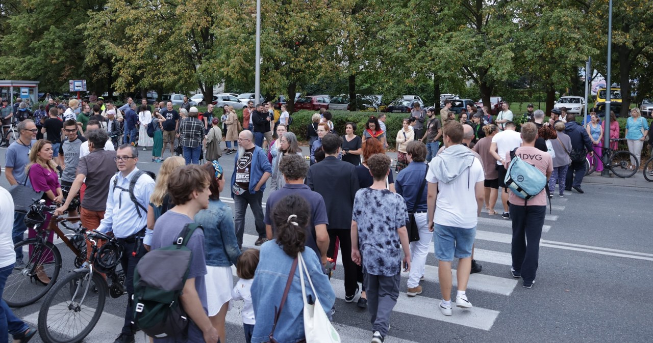 Protest po tragedii na ul. Woronicza. „Nie czujemy się bezpiecznie”
