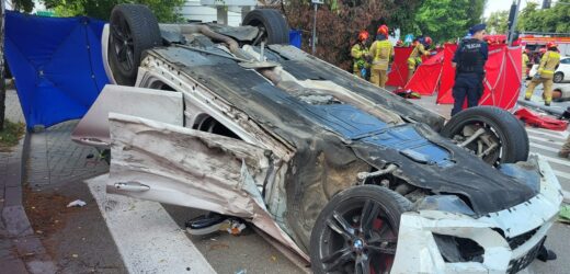 Bmw po zderzeniu wjechało w pieszych. Kierowca to prawnik pod wpływem kokainy