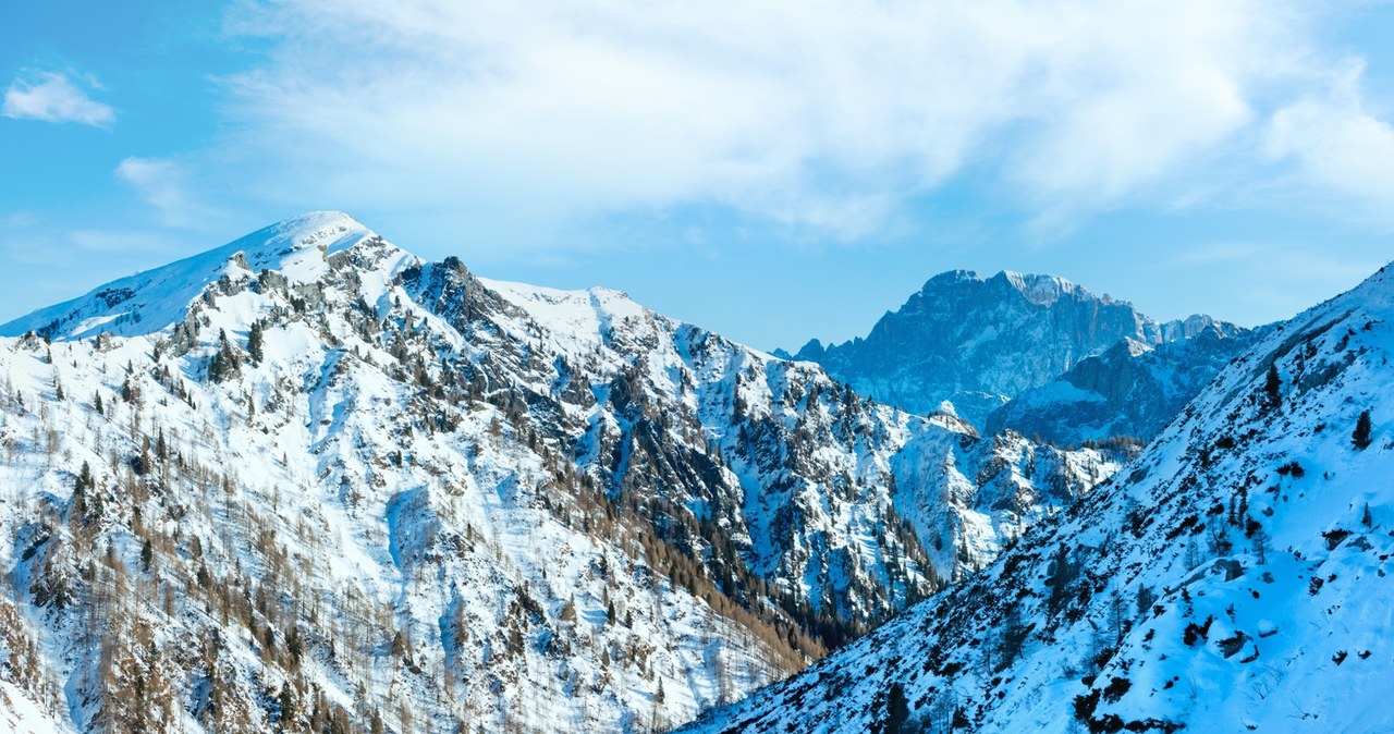 Pogodowa anomalia w masywie Marmolada w Dolomitach