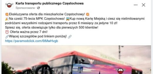 ​”Oszustwo na MPK”. Policja w Częstochowie prowadzi śledztwo