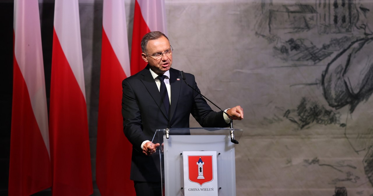 Prezydent w Wieluniu o zadośćuczynieniu Polsce za II wojnę światową