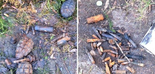 Granaty, zapalniki i pociski zamiast ryb. Szokujące odkrycie z bytomskim stawie