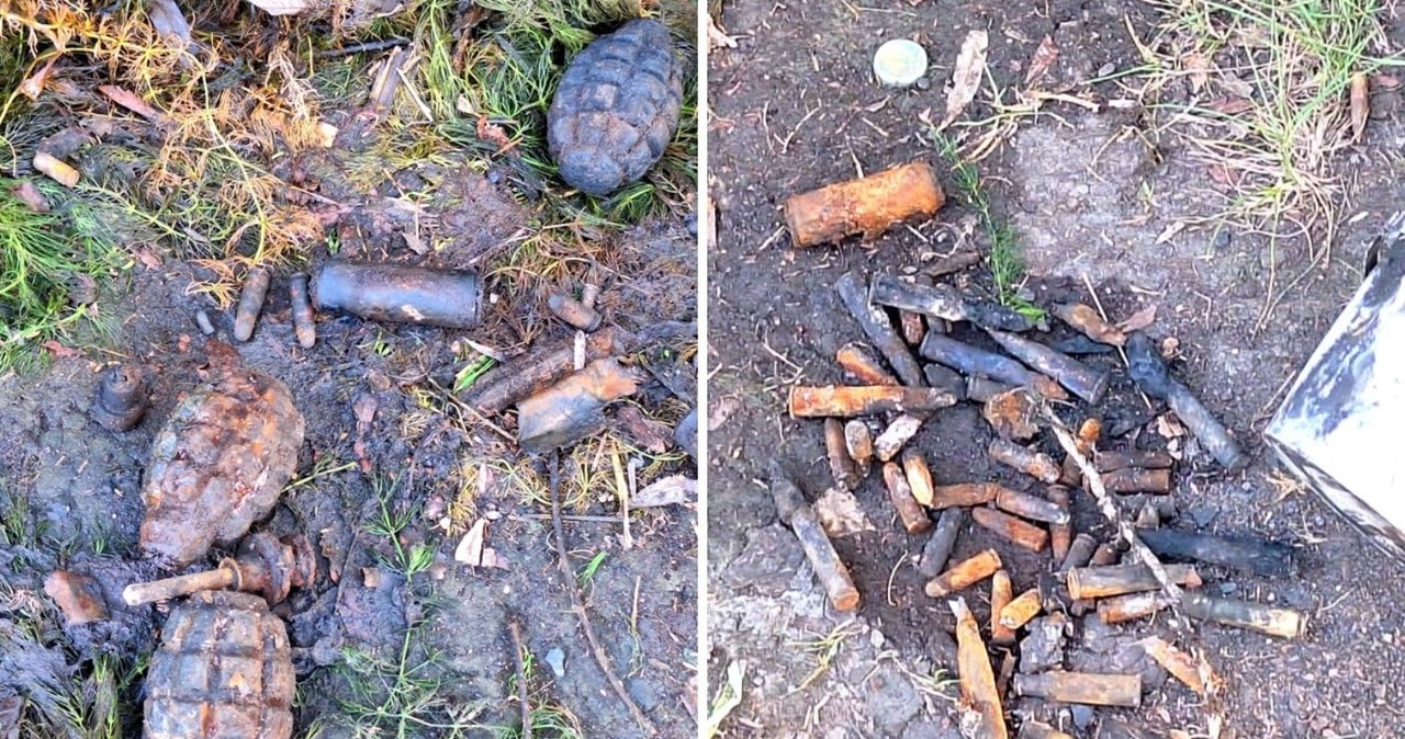 Granaty, zapalniki i pociski zamiast ryb. Szokujące odkrycie z bytomskim stawie