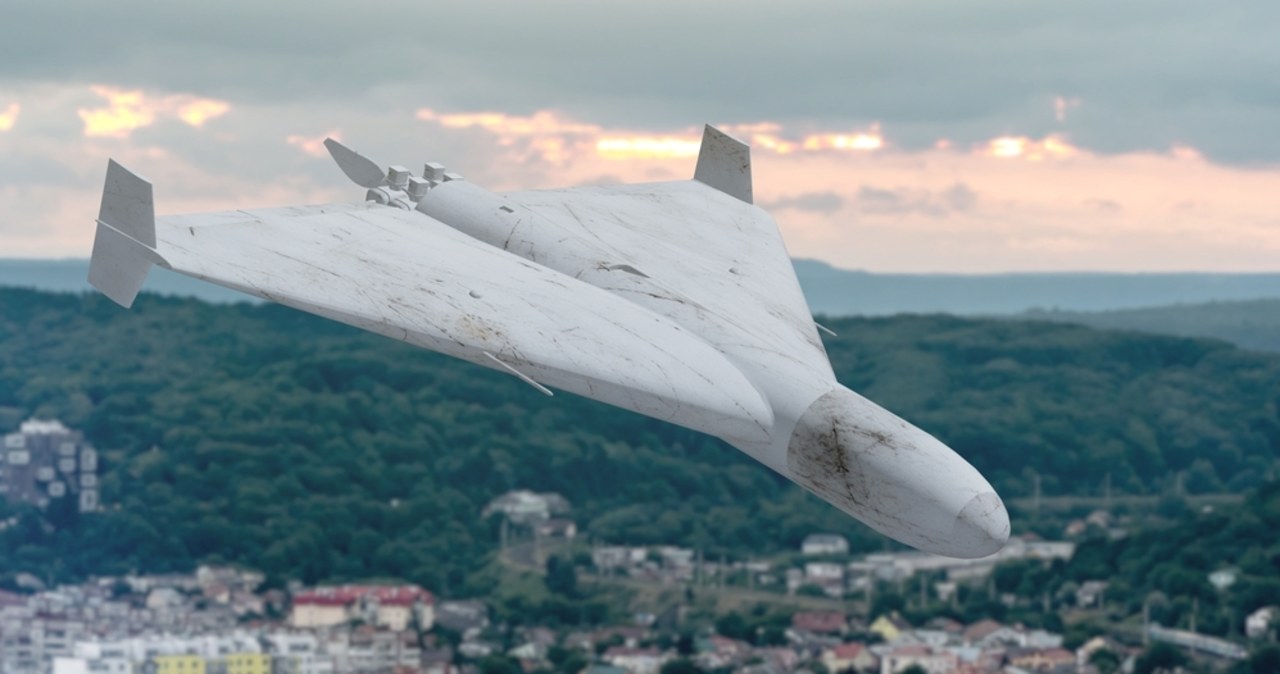 Na Łotwie spadł irański, wykorzystywany przez Rosjan dron kamikadze typu Shahed