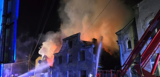 Pożar kamienic w Lidzbarku Welskim. Zaczęło się od pustostanu
