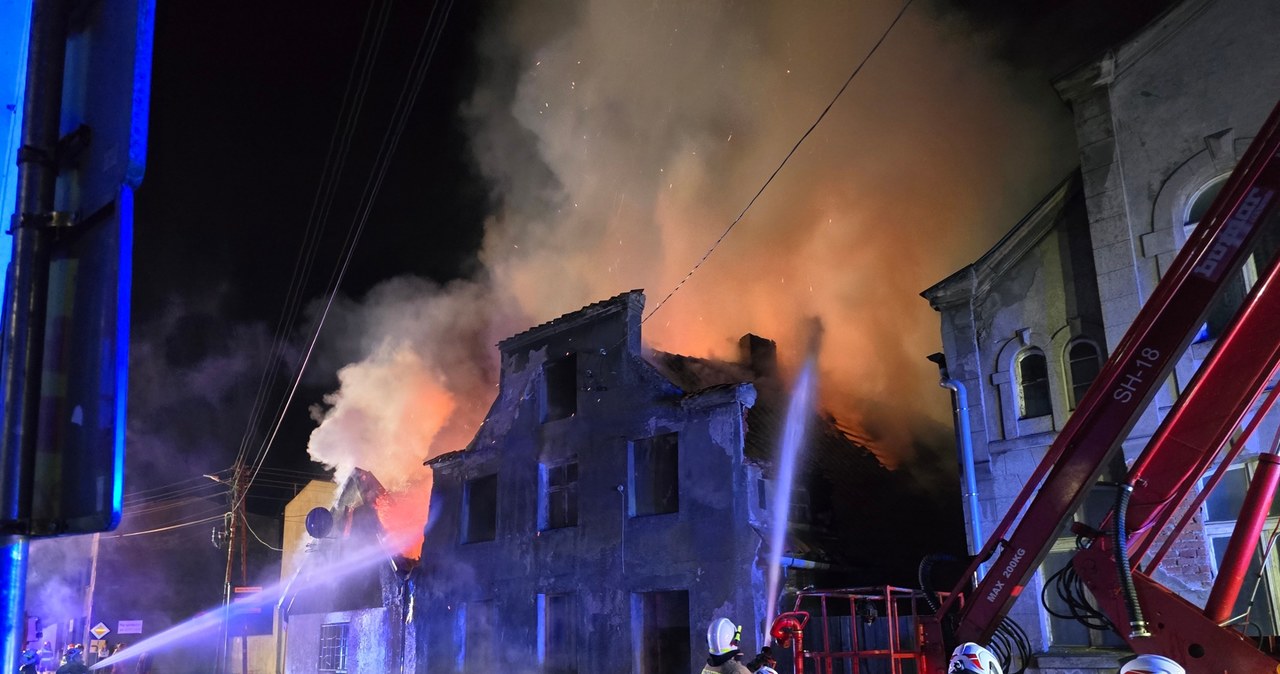 Pożar kamienic w Lidzbarku Welskim. Zaczęło się od pustostanu