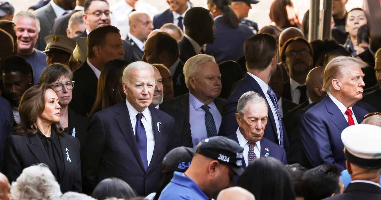 Biden, Harris i Trump na obchodach rocznicy zamachów na World Trade Center