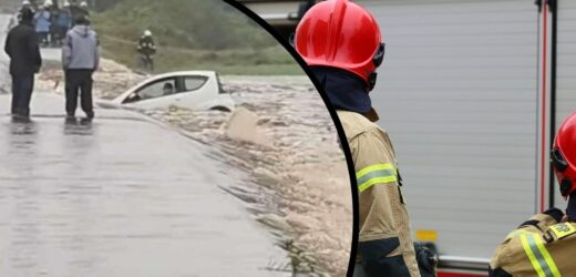 Kobieta uwięziona w aucie w Kałkowie. Woda odcięła jej możliwość ucieczki