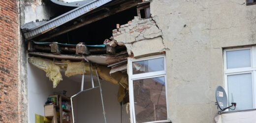 Runęła kolejna część kamienicy, pod którą „Katarzyna” drążyła tunel