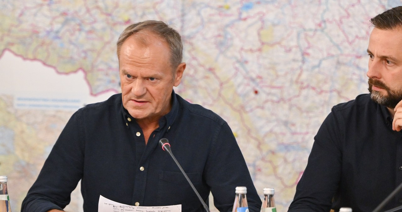 Tusk podczas sztabu: Dostajemy sprzeczne informacje o zagrożeniu powodziowym