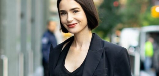 Wybierz zamiast trencza. Ciepła, puszysta i modna. Tak nosi ją Emily w Paryżu