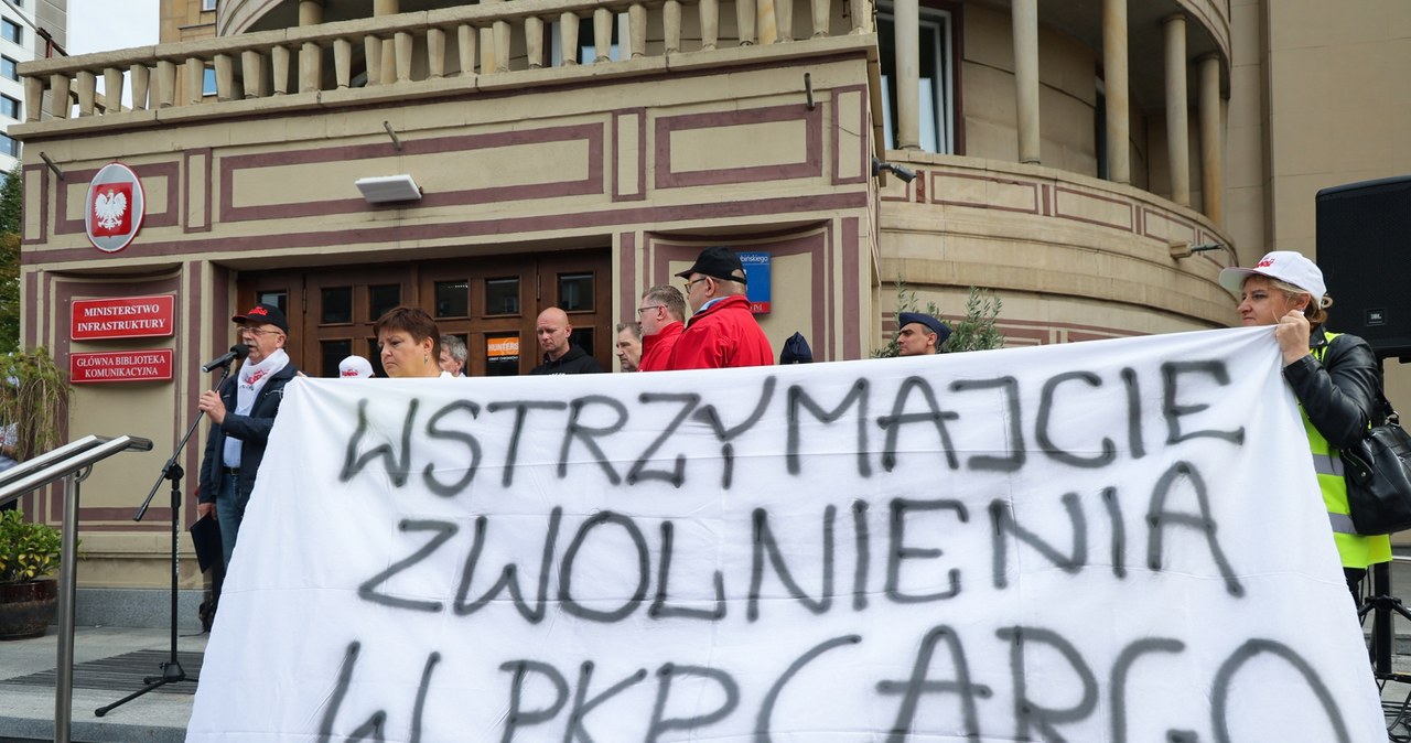 „Bandyckie bezprawie w PKP Cargo”. Protest związkowców