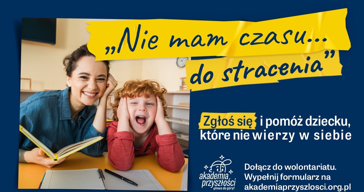 Nie mamy czasu do stracenia. Zbliża się koniec rekrutacji do wolontariatu w Akademii Przyszłości