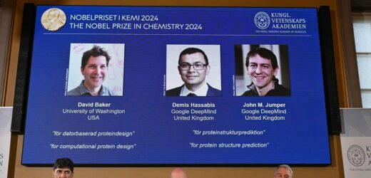 David Baker, Demis Hassabis oraz John M. Jumper laureatami Nagrody Nobla w dziedzinie chemii