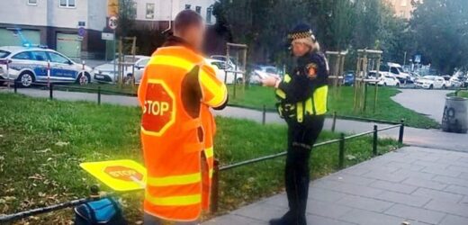 Nietrzeźwy pan „stopek”. Przeprowadzał dzieci przez jezdnię, miał 1,4 promila