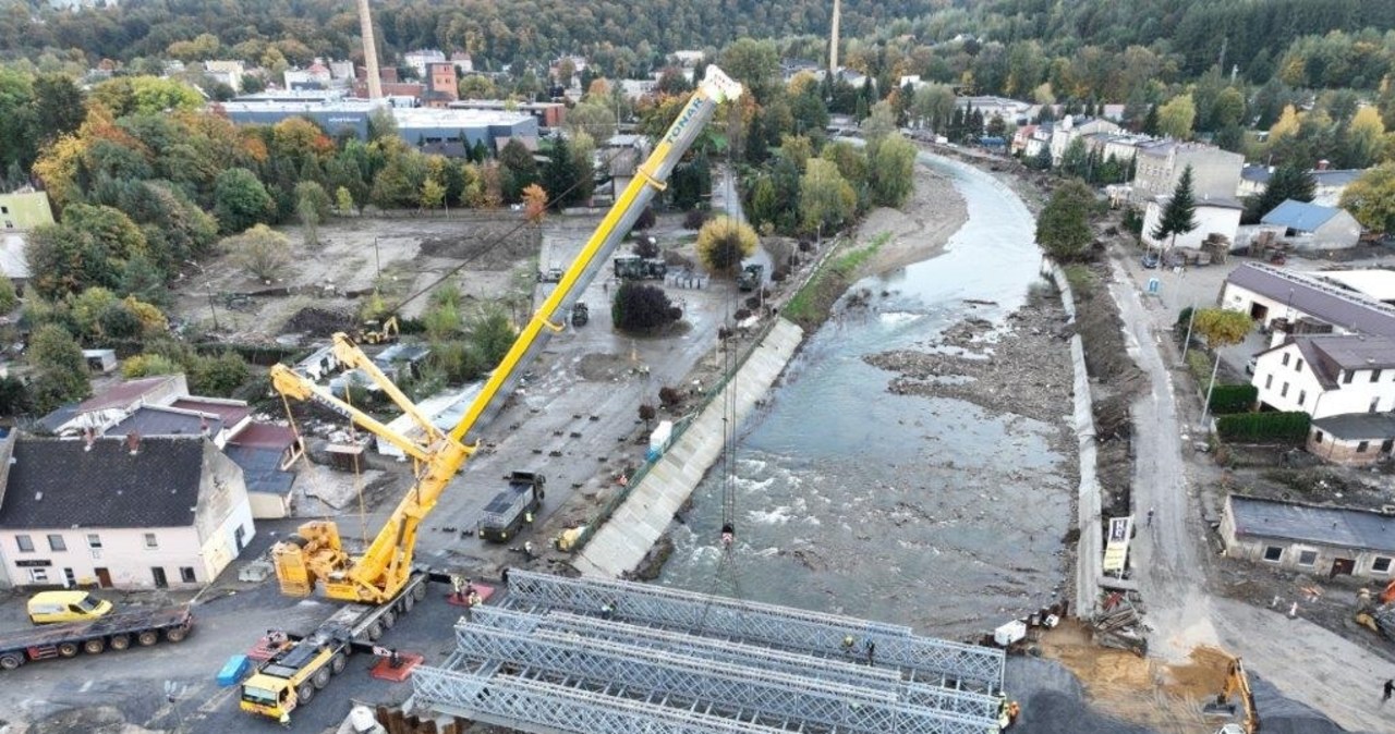 Co z tymczasowym mostem w Głuchołazach? Drogowcy podali termin