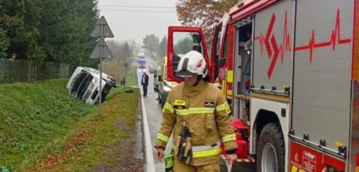 Wypadek szkolnego busa w Małopolsce. Ranne dzieci