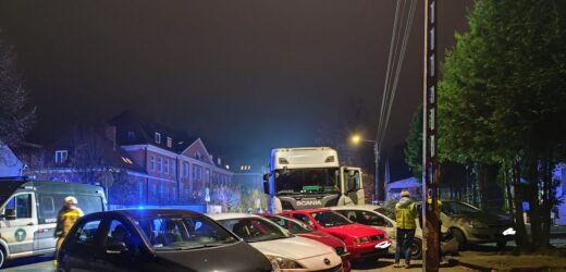 Ciężarówka staranowała 11 aut w Pomorskiem