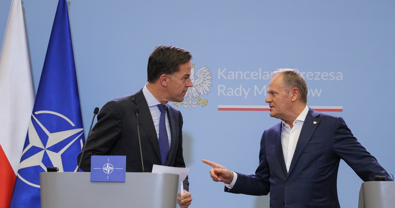 Szef NATO Mark Rutte w Polsce. Donald Tusk o „płonącej granicy”