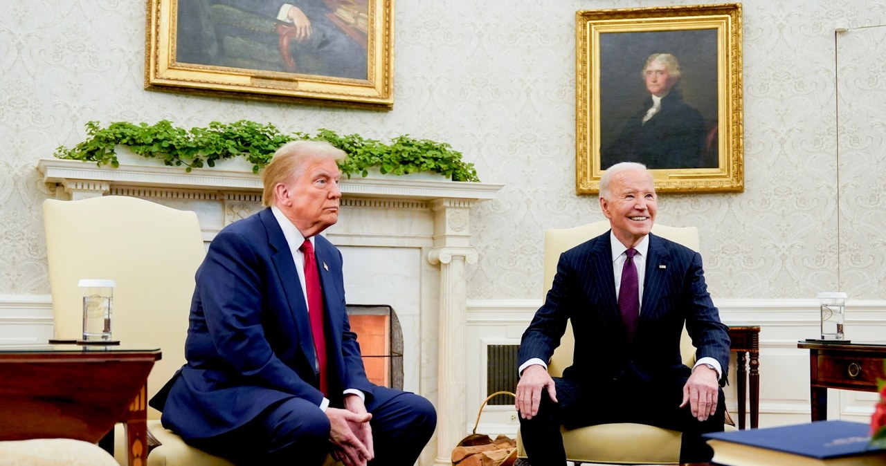 Joe Biden i Donald Trump spotkali się w Białym Domu