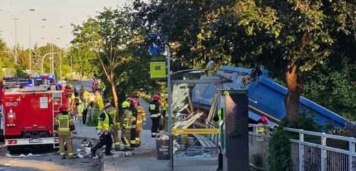 Staranował wywrotką auta w Olsztynie. Jest akt oskarżenia