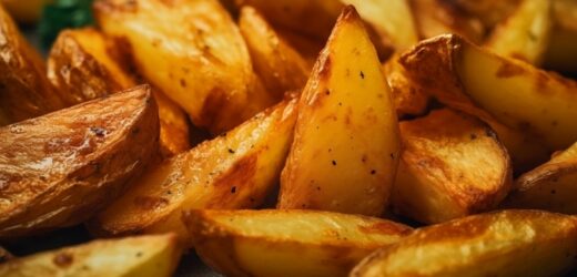 Ziemniaki pieczone po grecku. Można jeść bez kotleta