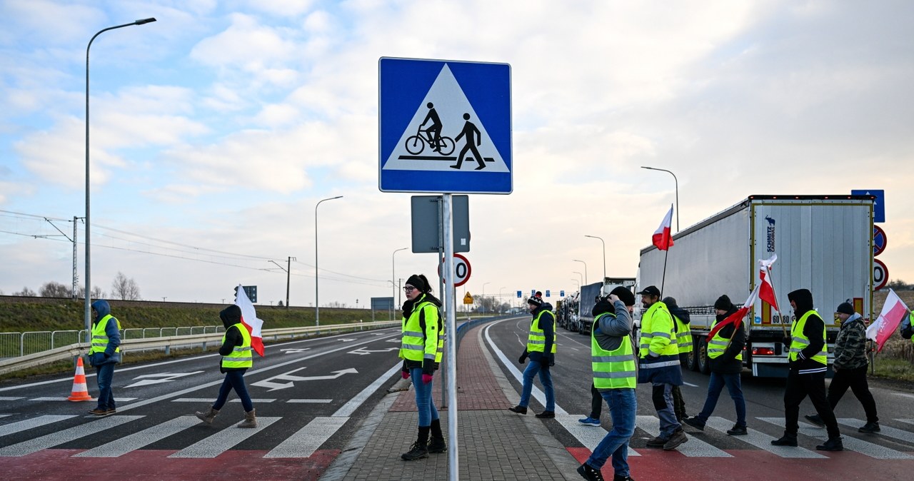 Trwa protest rolników w Medyce. Utrudnienia na Podkarpaciu