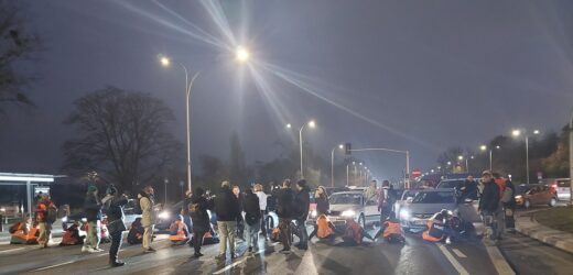 Blokada Wisłostrady. Kierowcom puściły nerwy
