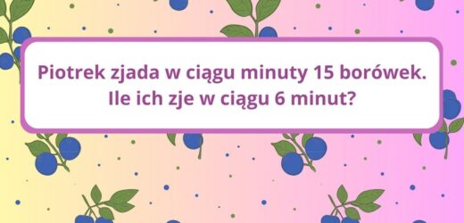 Zagadka matematyczna dla dzieci w podstawówce. Pobudź mózg do myślenia